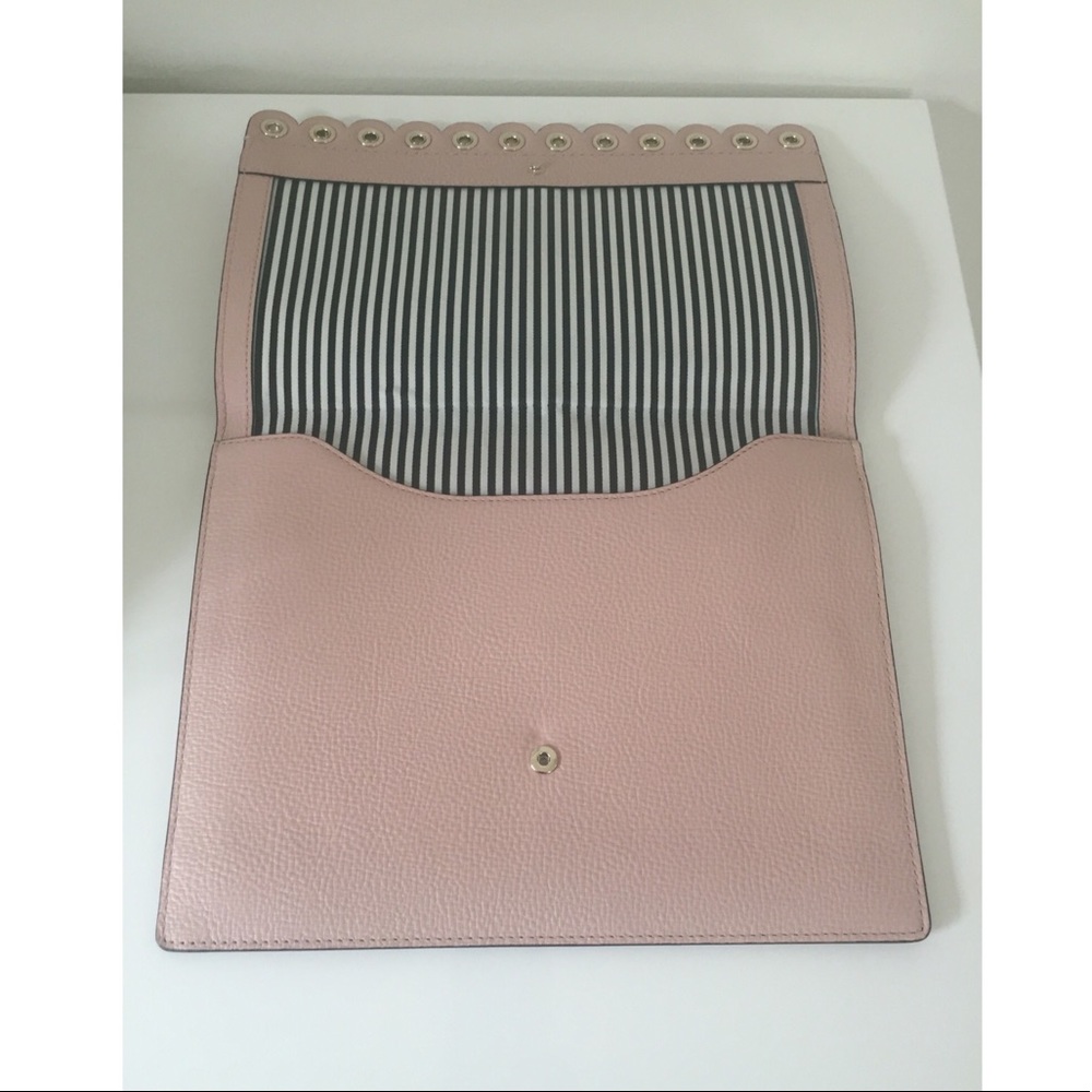 🚫SOLD NWT KATE SPADE Mallo Blush Pink  Clutch Bag - Picture 6 of 8